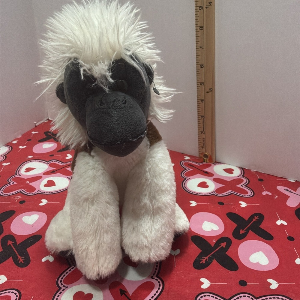 Wild Onez Cotton Top‎ Tamarin Petting zoo Wild Life Monkey Plush Toy 9" Stuffed